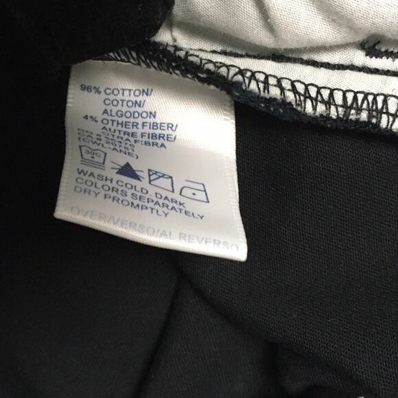 Tommy Hilfiger Pants Black Cotton Blend Cropped Stretch Straight Women's 12 - Picture 10 of 11